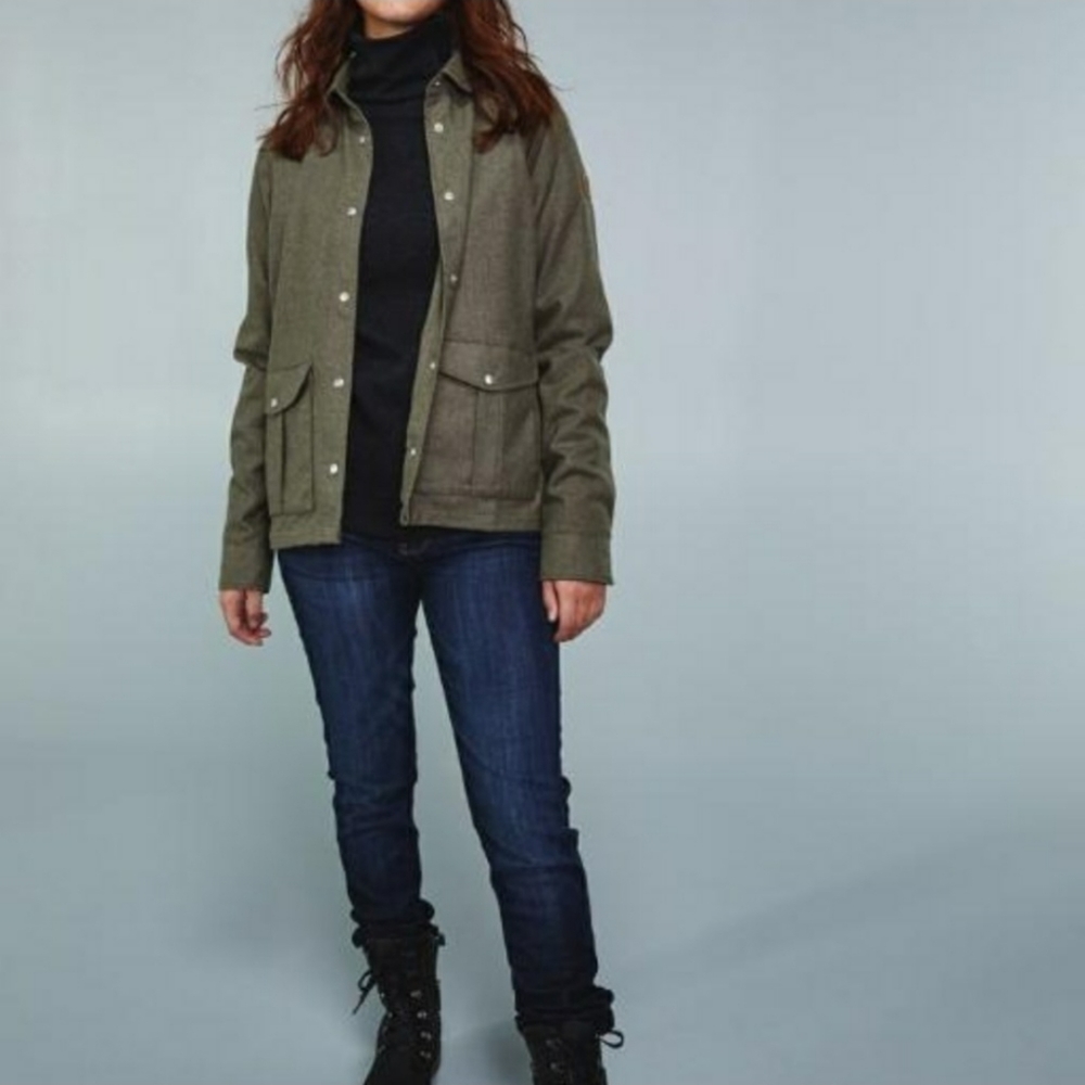 Fjallraven Greenland Re-wool shirt jacket.